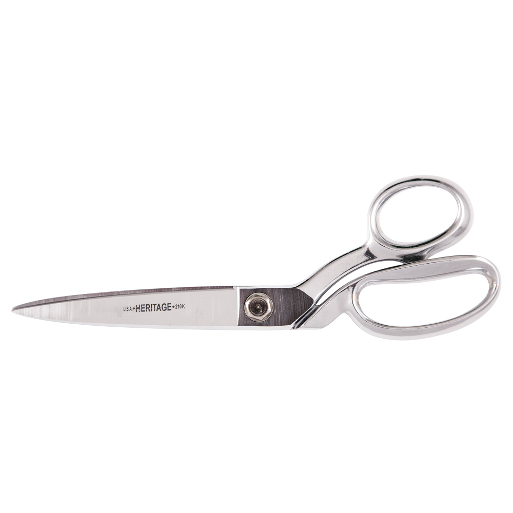 Bent Trimmer, Knife Edge, 10-Inch, Scissors are made of chrome over nickel plated, carbon steel