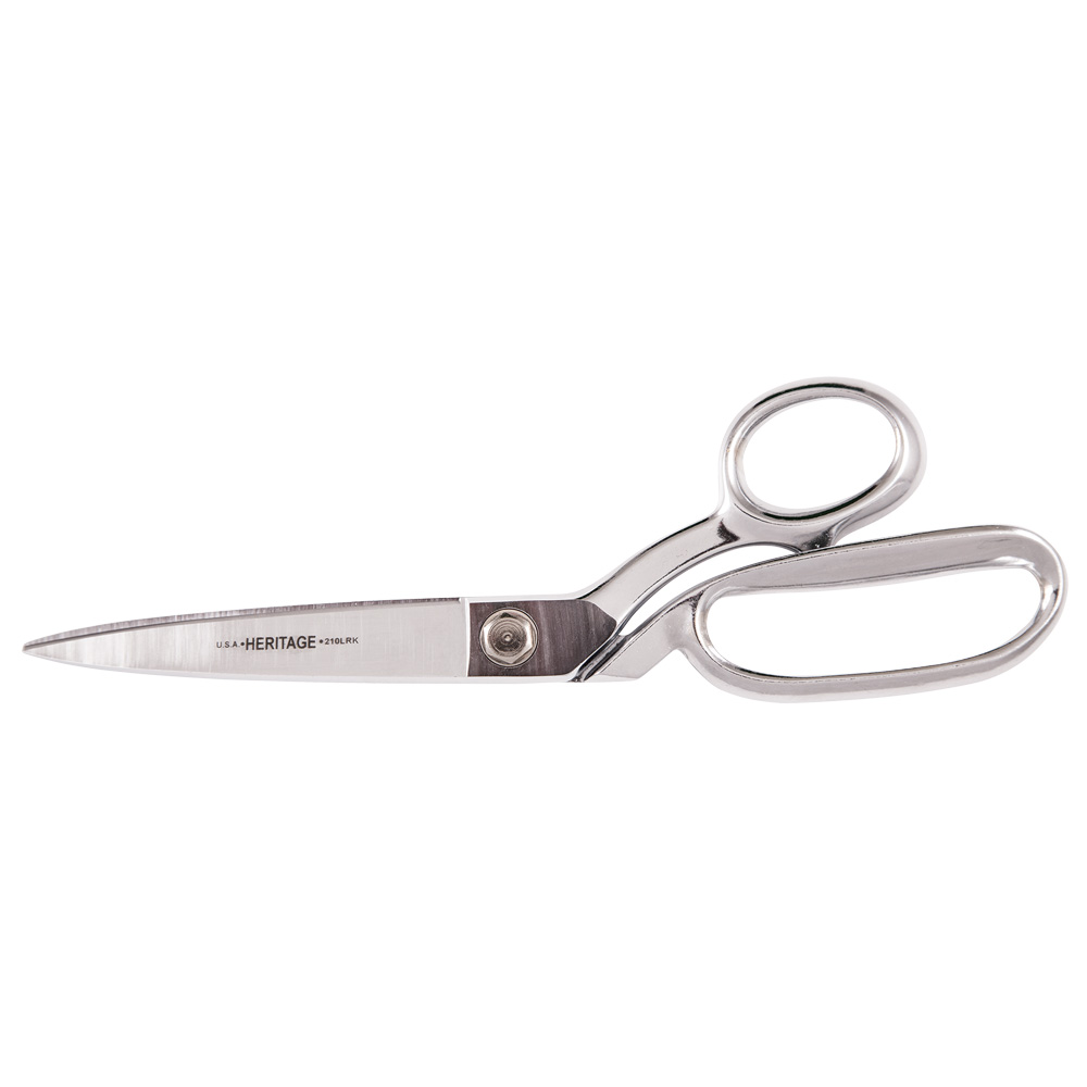 Bent Trimmer with Large Ring, Knife Edge, 11-Inch, Scissors are made of chrome over nickel plated, carbon steel