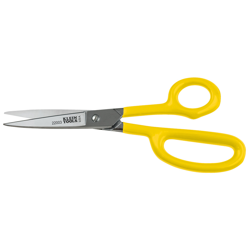 High-Leverage Utility Shear, 8-Inch, Scissors cut rubber, light metal, upholstery, light gauge metal, screening, insulation