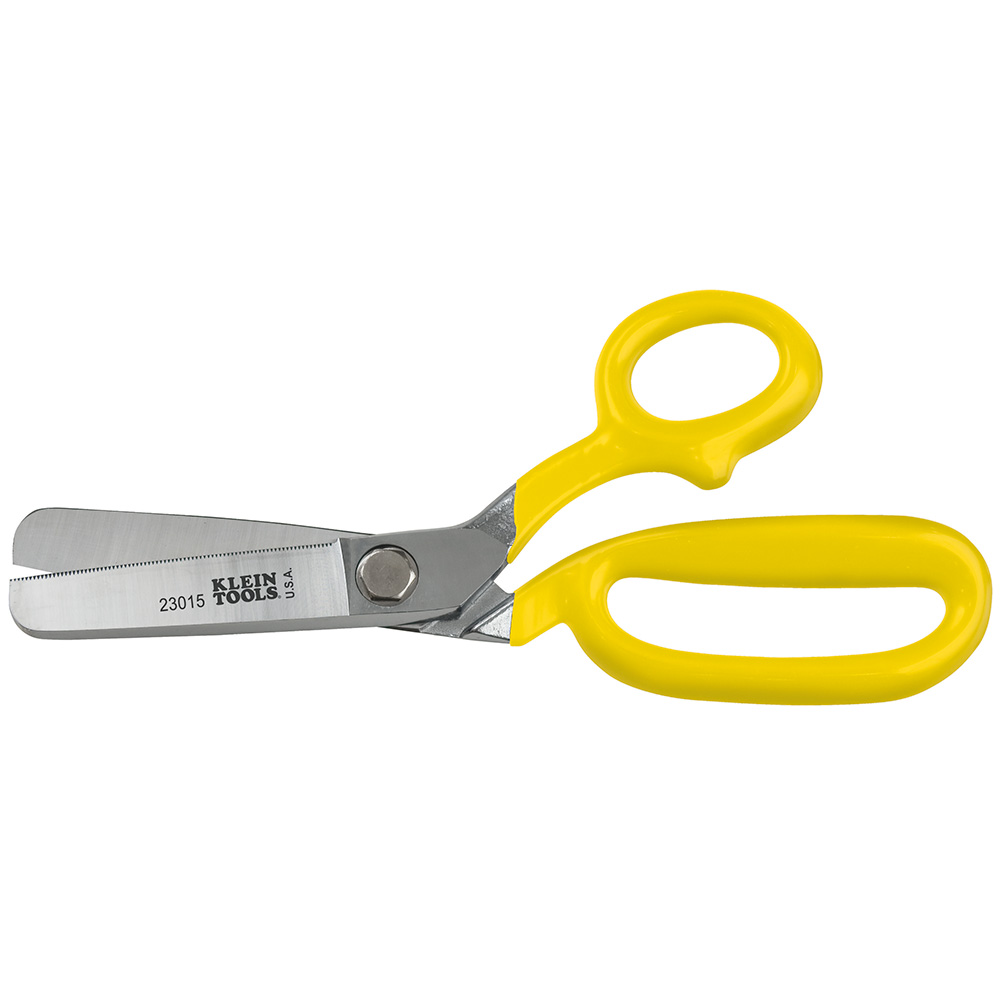 Single Serrated Blade Blunt Shear, Scissors cut belting, abrasive belting, heavy fabric, leather, upholstery and heavy carpet