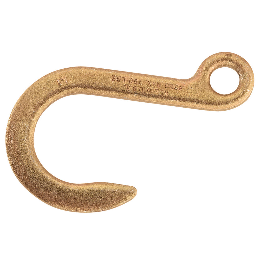 Anchor Hook, Forged hook with 5/8-Inchg (1.6 cm) Eye I.D. and 1-7/8-Inch (4.8 cm) Throat Opening