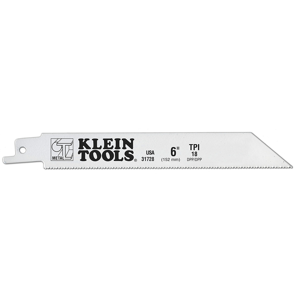 Saw Blade for Heavy Metals, 18 TPI, 6-Inch, 5-Pack, Heat and wear resistant with bi-metal construction for long cutting life