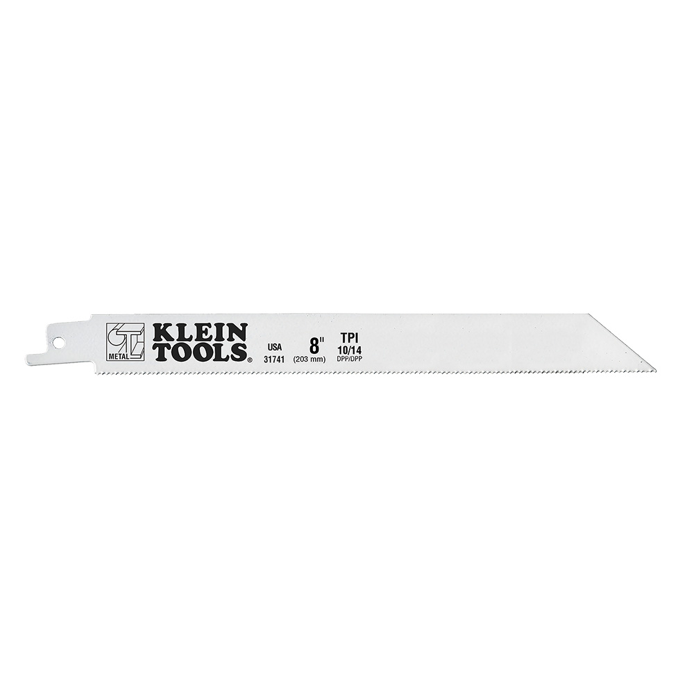 Reciprocating Saw Blades 10/14 TPI, 8-Inch, 5-Pack, 8-Inches long, 3/4-Inch wide, .05-Inch thick, 10/14 teeth per inch (203 mm long, 20 mm wide, 1.3 mm thick)
