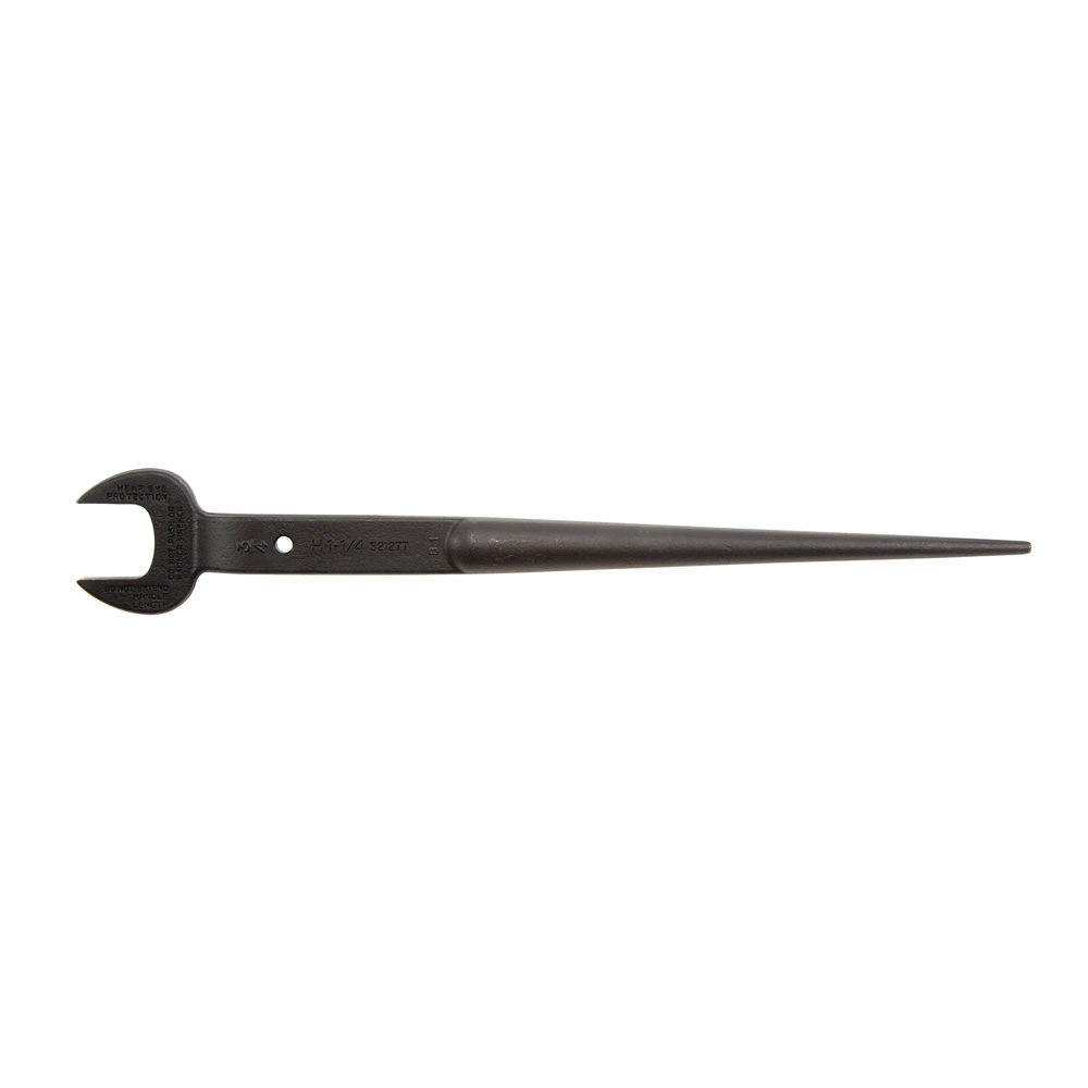 Spud Wrench, 1-1/4-Inch Nominal Opening with Tether Hole, Cross-hole with no sharp edges for tethering