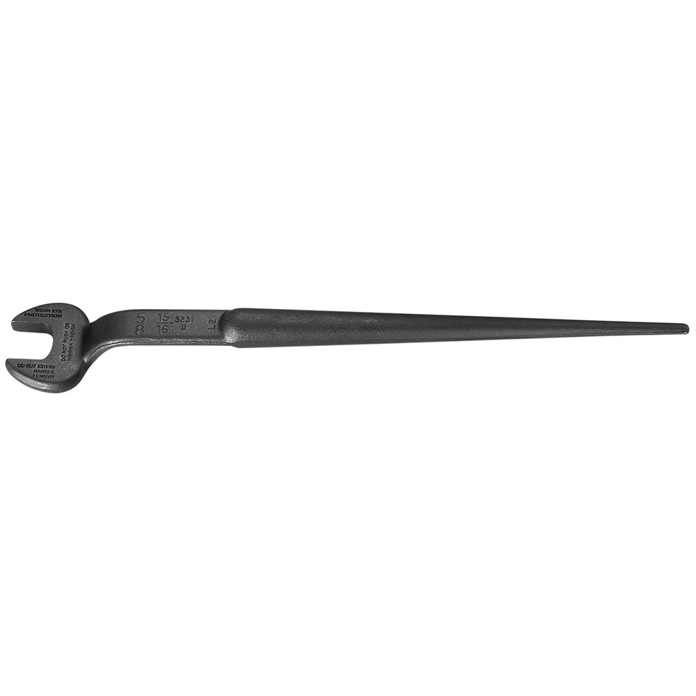 Spud Wrench 1-1/16 Nominal Opening for Heavy Nut, Forged in the USA from select US alloy steel to withstand high-leverage and heavy loads