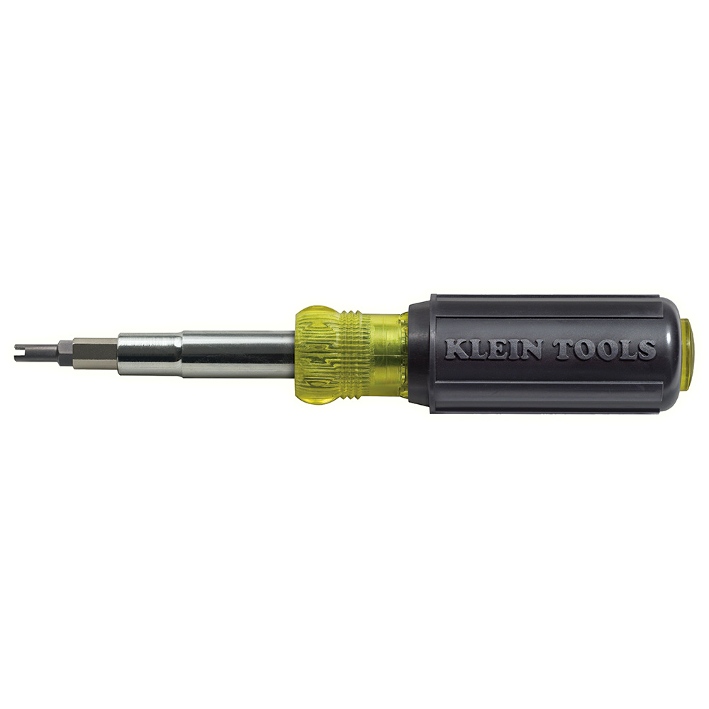 Multi-Bit Screwdriver / Nut Driver, 11-in-1, Ph, Sl, Sq, Schrader Bits, Versatile 11-in-1 Screwdriver / Nut Driver for the HVAC professional