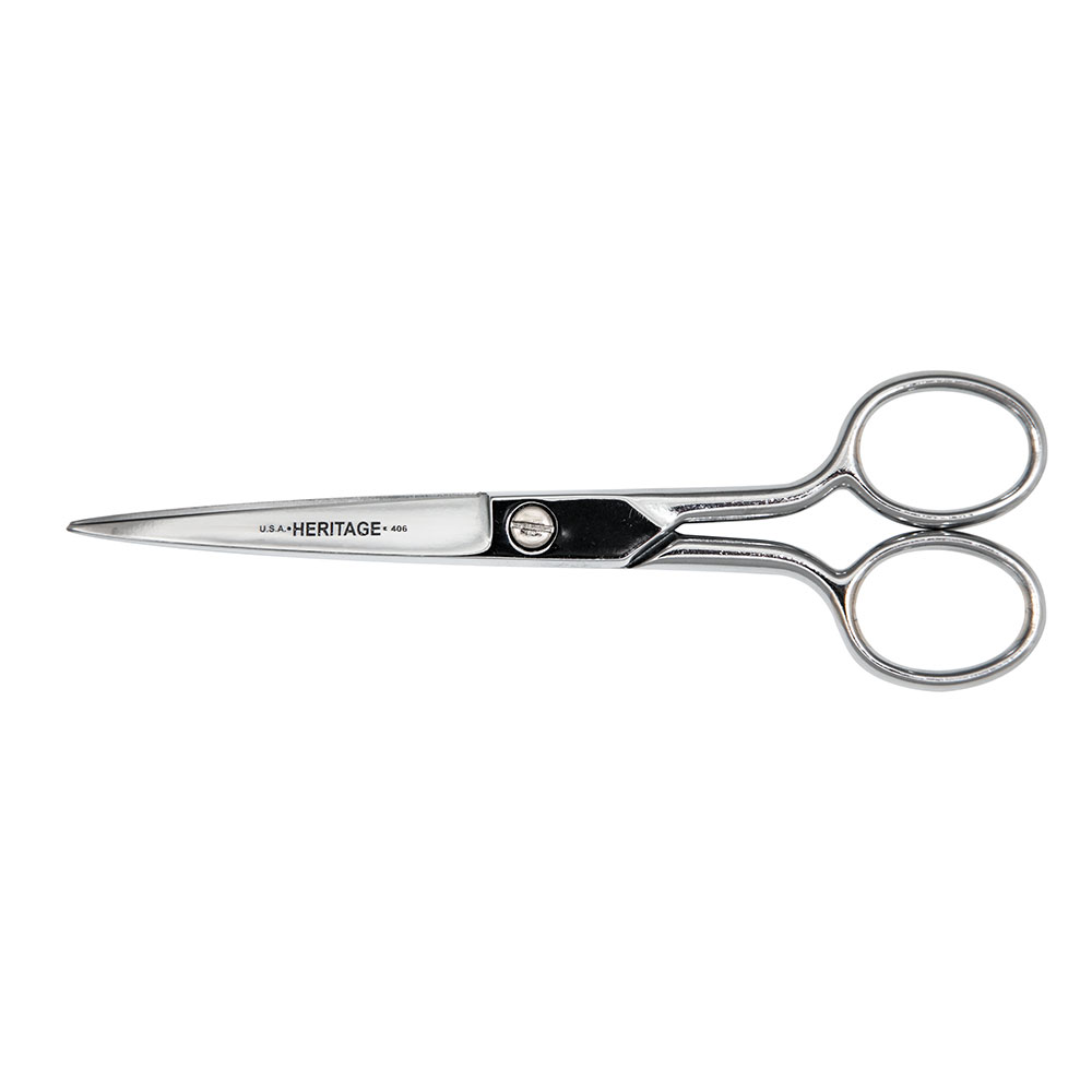 Sharp Point Scissor, 6-Inch, Chrome over nickel plated, carbon steel