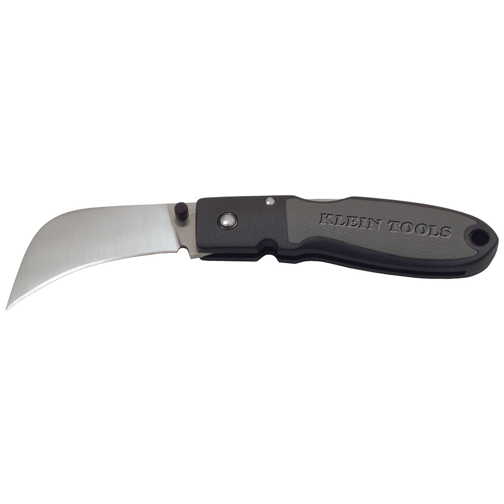 Lockback Knife, 2-5/8-Inch Hawkbill Blade, Black Handle, AUS8 stainless steel hawkbill blade