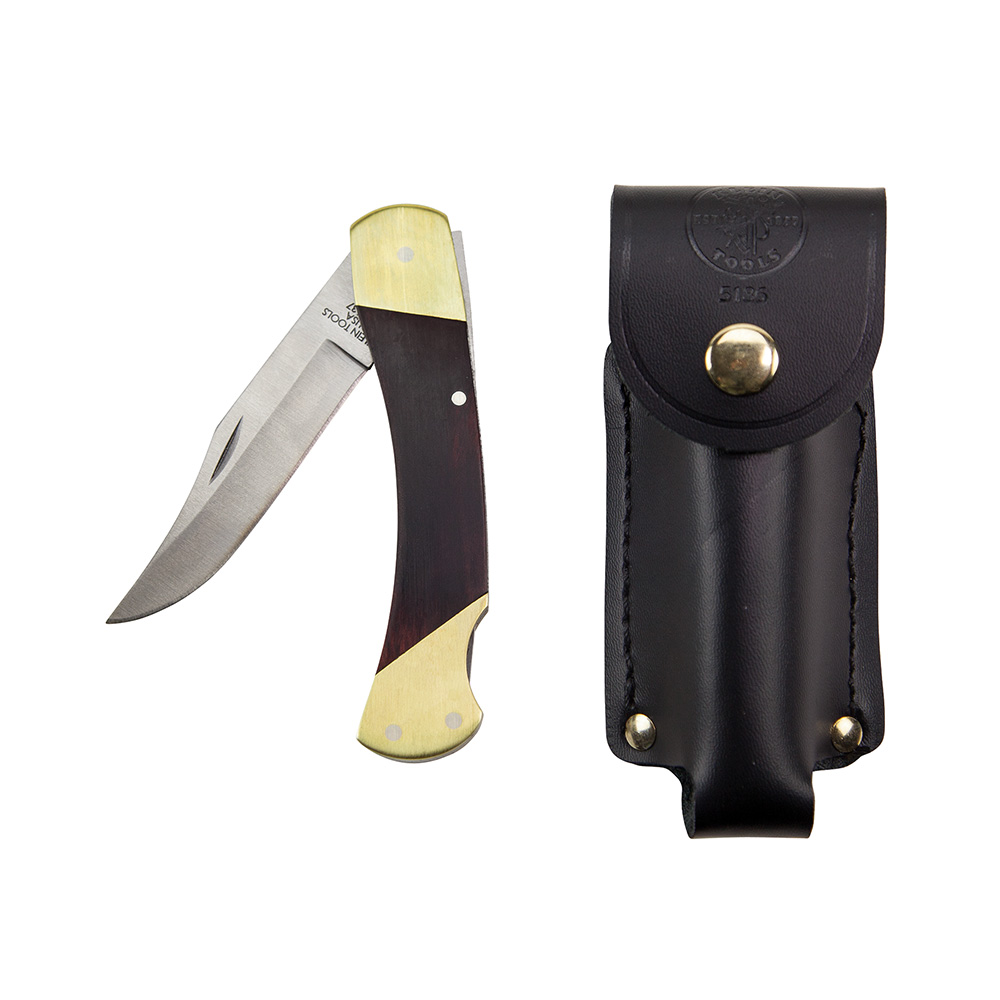 Sportsman Knife, 3-3/8-Inch Drop Point Blade, Curved handle with big bolster