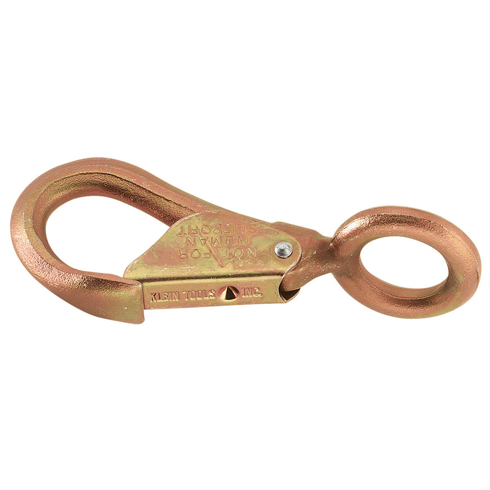 Snap Hook, General-purpose forged snap hook with eye at 90-Degrees to opening