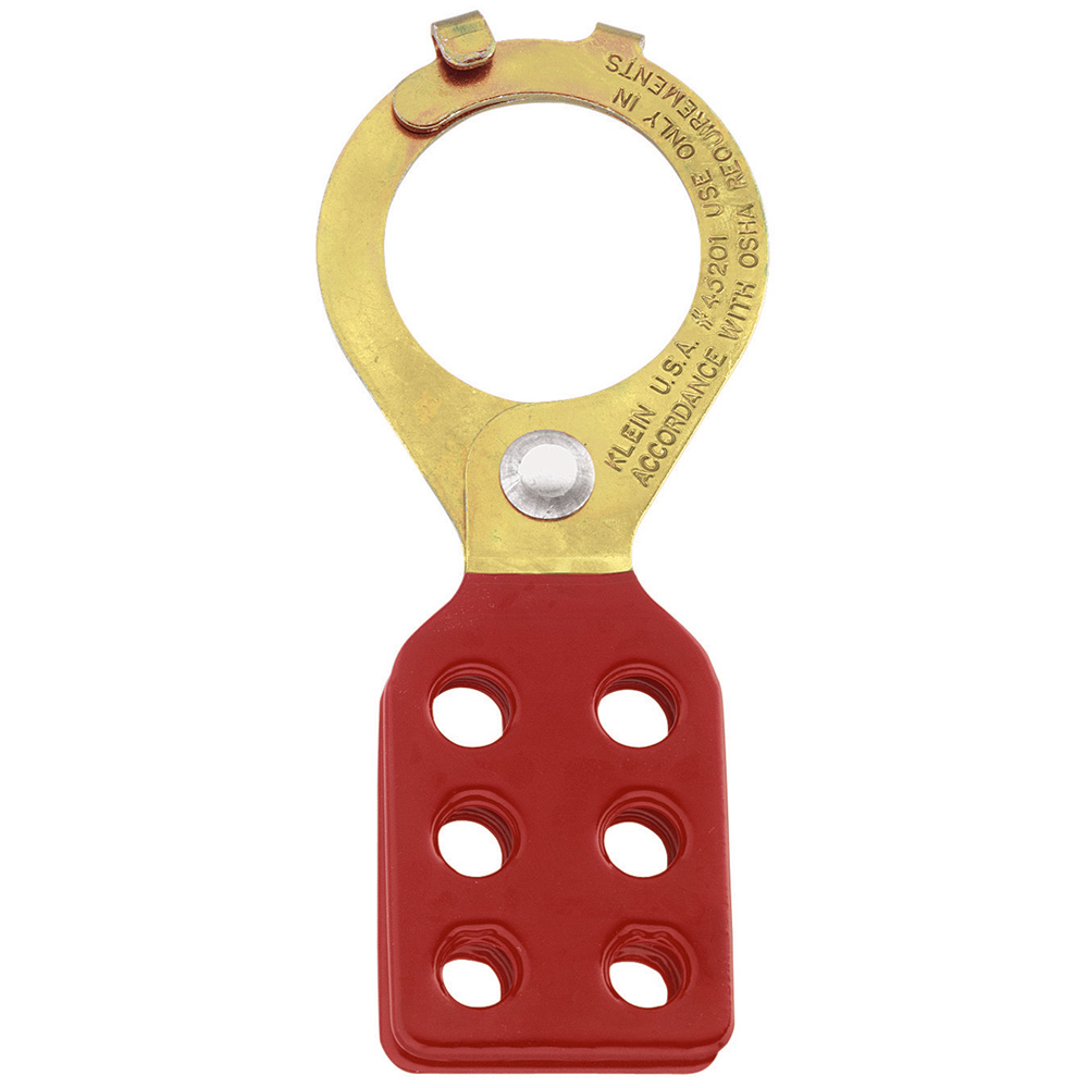 Lockouts with Interlocking Tabs 1-Inch Diameter, Specifically designed for locking out power sources such as disconnects, switches, and panel boxes