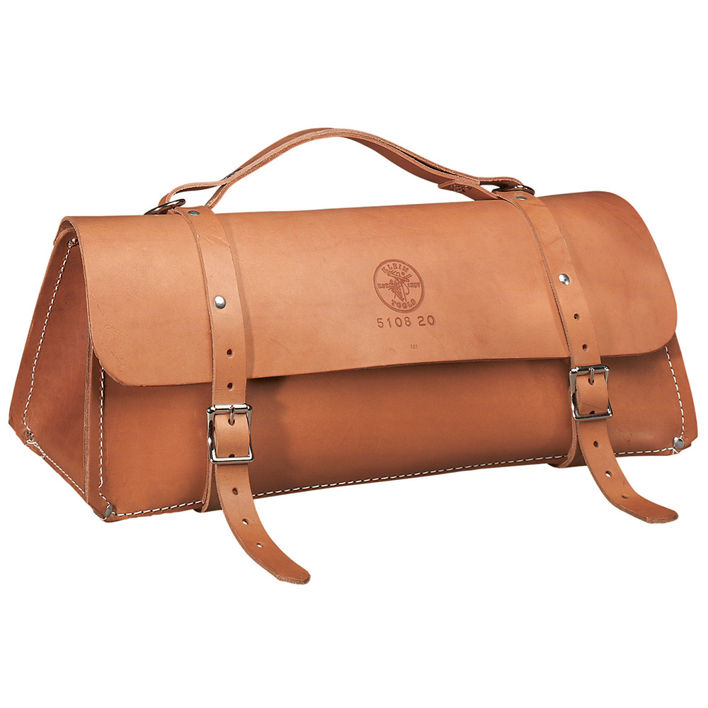 Deluxe Leather Bag, 24-Inch, Rugged tool bag made of extra-heavy leather