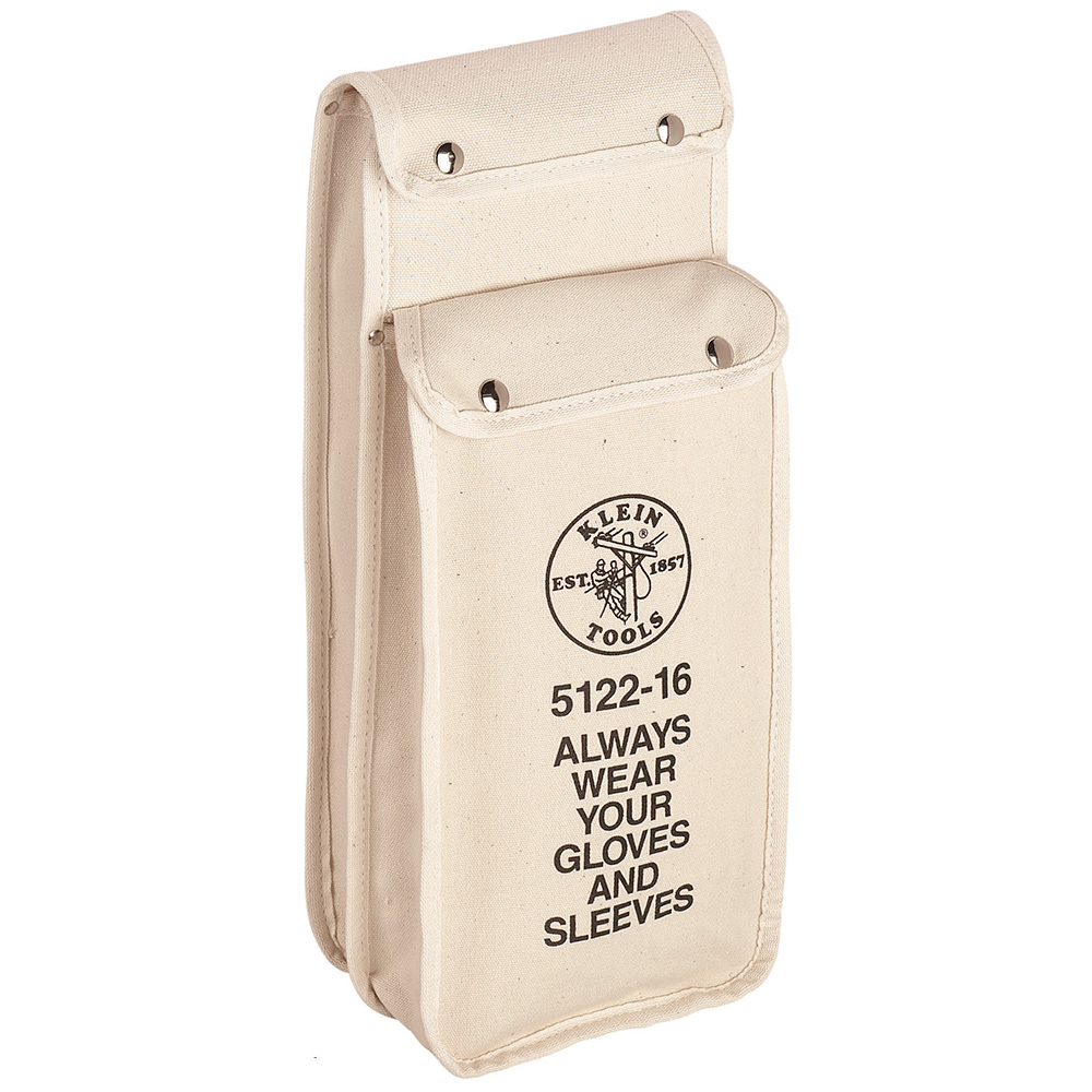 16-Inch Combination Glove and Sleeve Bag, Panels are tough No. 4 canvas