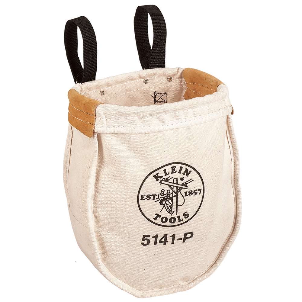 Tool Bag, Canvas Utility Bag, Loop Connection, 10 x 5 x 12-Inch, Tool bag made of heavy No. 8 natural canvas