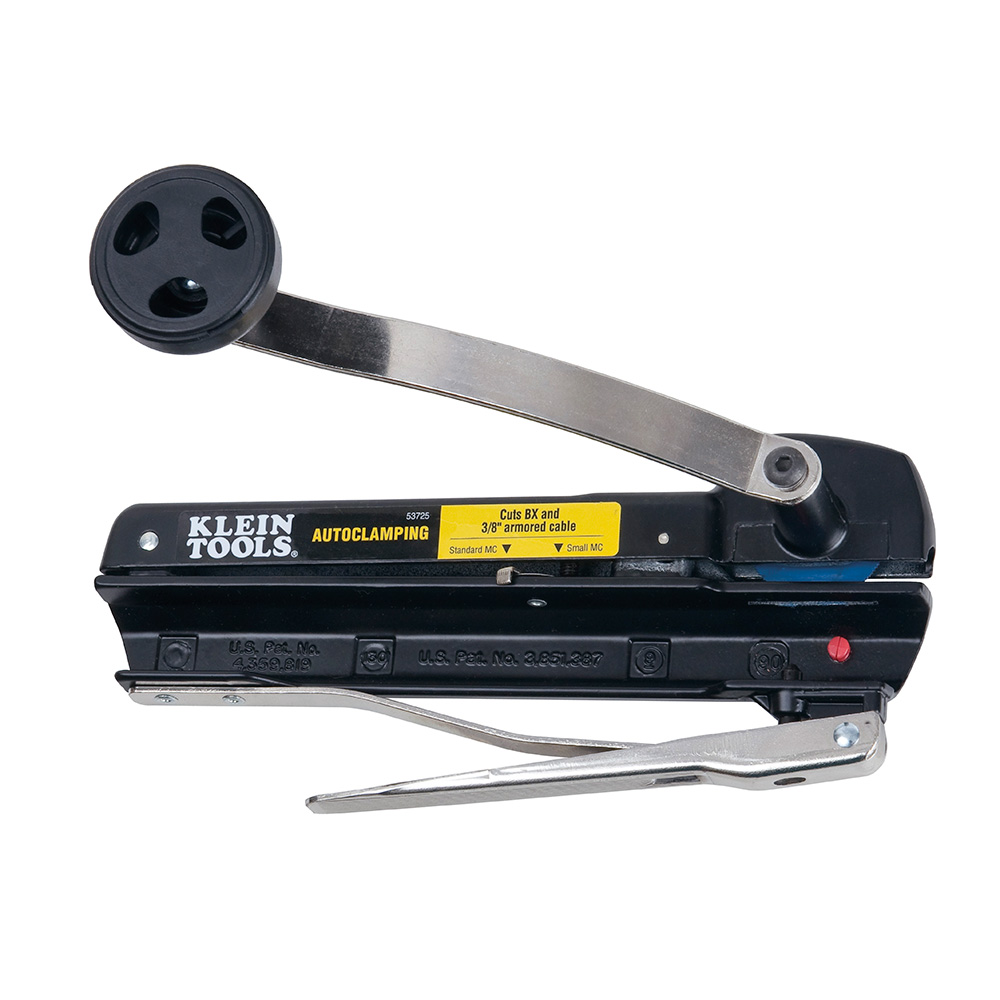 Armored and BX Cable Cutter, Cable Cutter easily cuts armored cable up to 3/8-Inch (9.5 mm) diameter: BX, AC, MC, MCAP and Greenfield, with a couple of turns of the handle