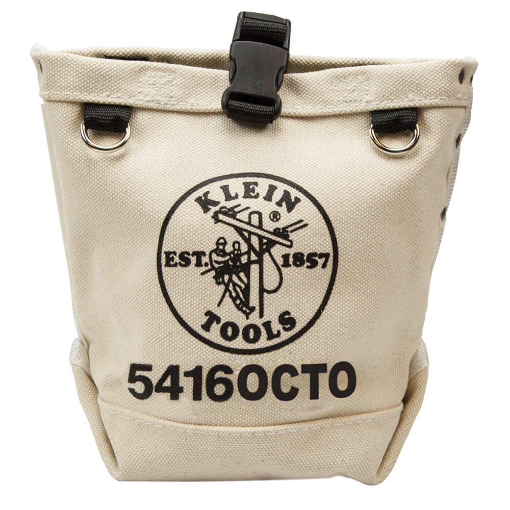 Tool Bag, Bull-Pin and Bolt Pouch, Loop Connect, 5 x 5 x 9-Inch, This Tool Bag has two D-rings on the front of the pouch and four on the inside for plenty of space to connect tethers