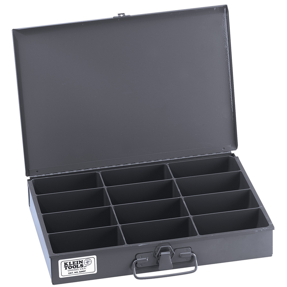 Mid-Size Storage Box, 12-Compartment, Klein storage boxes are offered with a choice of compartment sizes and arrangements