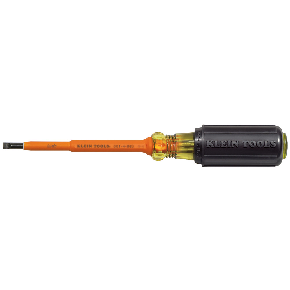 Insulated Screwdriver, 3/16-Inch Cabinet, 4-Inch, 1000V Rated for safety