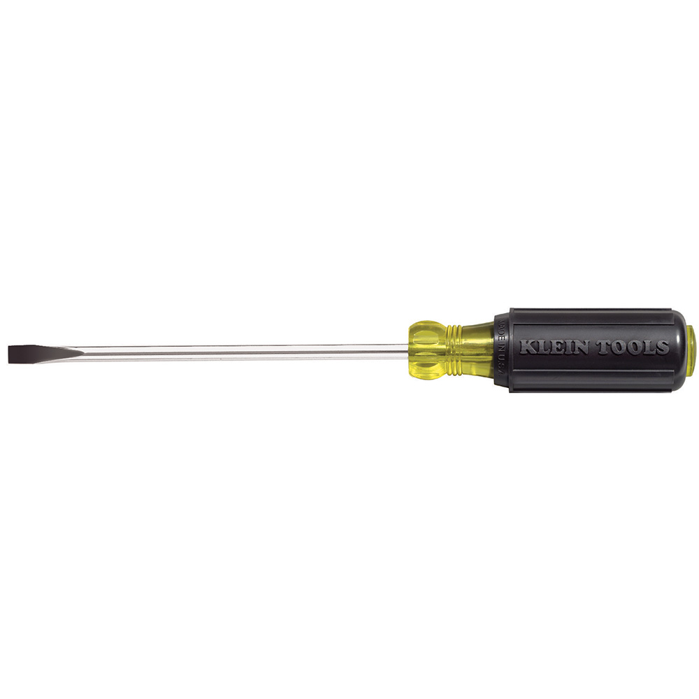 1/4-Inch Cabinet Tip Screwdriver, Heavy Duty, 6-Inch, Narrow cabinet tip permits blade access where space is limited