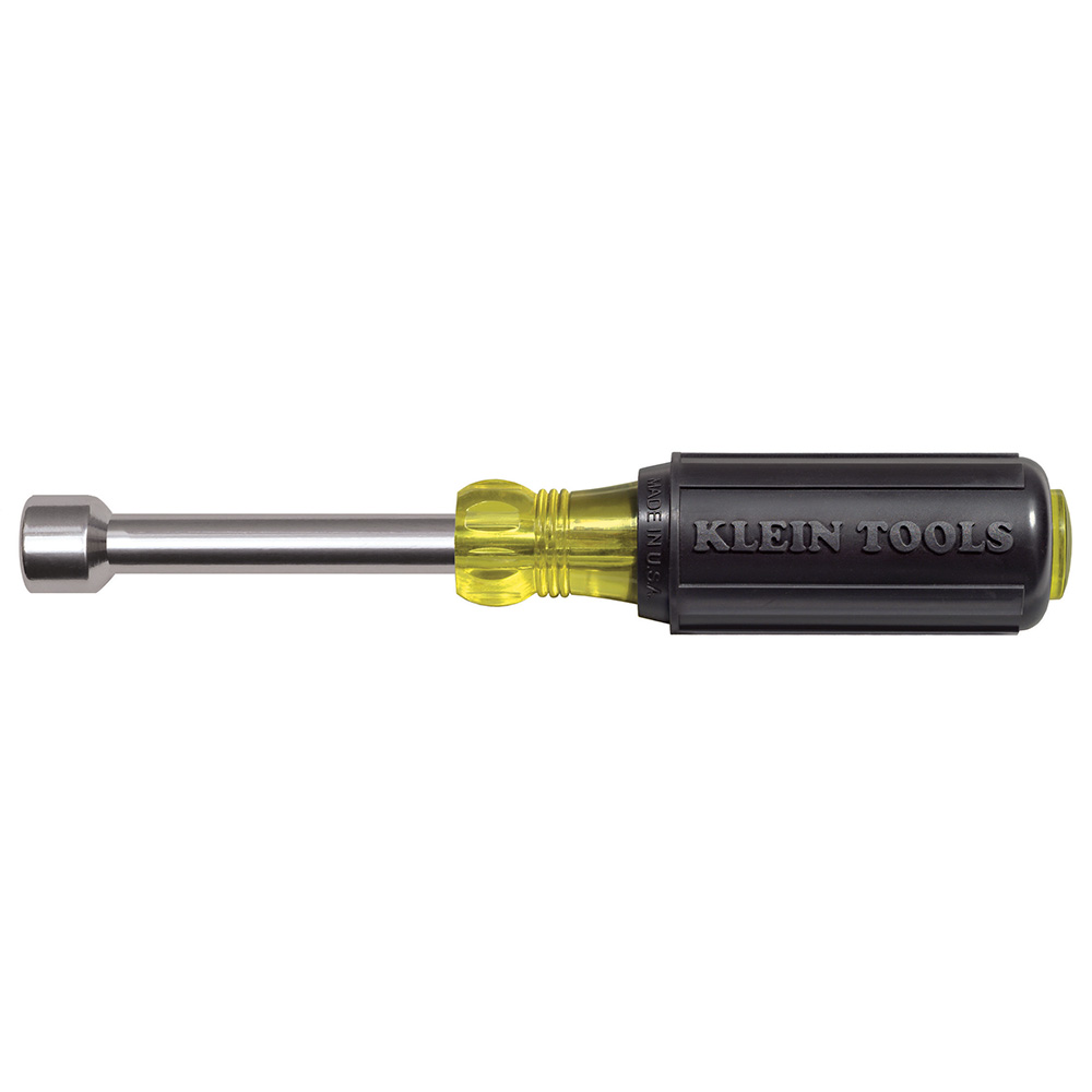 Nut Driver, 1/2-Inch Magnetic Tip, 3-Inch Shaft, Exclusive hollow shaft design with Rare-Earth magnetic tip features unobstructed pass-through, even on long bolts