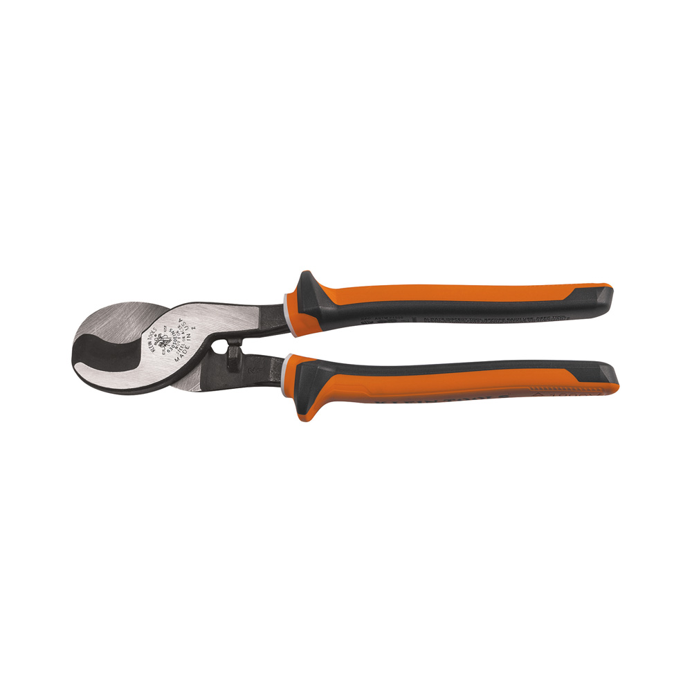 Electricians Cable Cutter, Insulated, Insulated Cable Cutter is 1000V rated for safety on the job, and is VDE certified