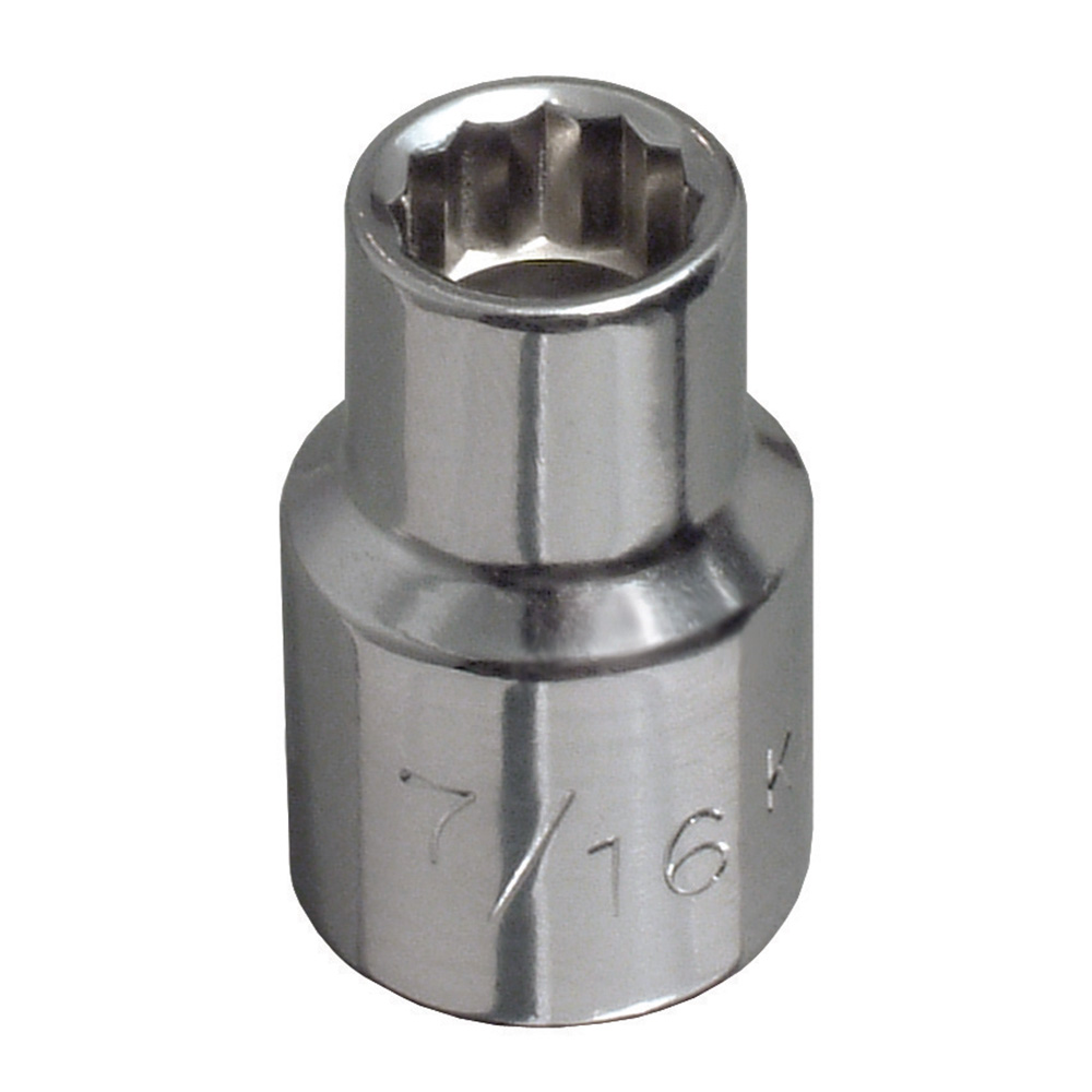 1-1/8-Inch Standard 12-Point Socket 1/2-Inch Drive, 1-1/8-Inch hex standard length with 12-point socket