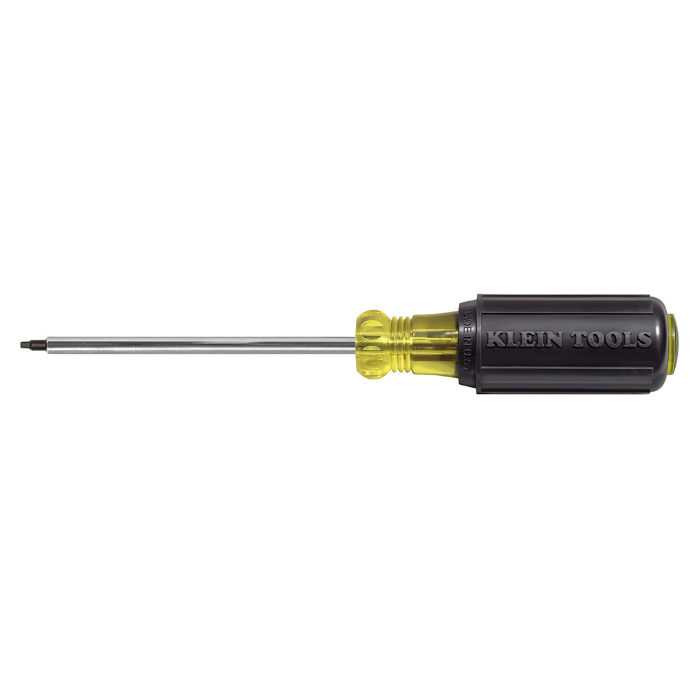 #1 Square Recess Screwdriver 8-Inch Shank, Screwdriver works on most combination head receptacle, switch and panel screws