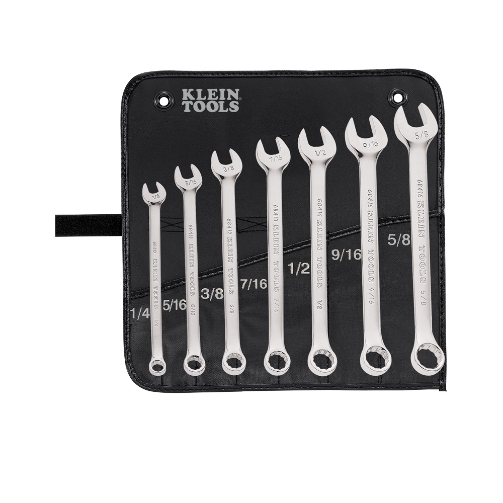 Combination Wrench Set, 7-Piece, Set contains: 68410, 68411, 68412, 68413, 68414, 68415, and 68416
