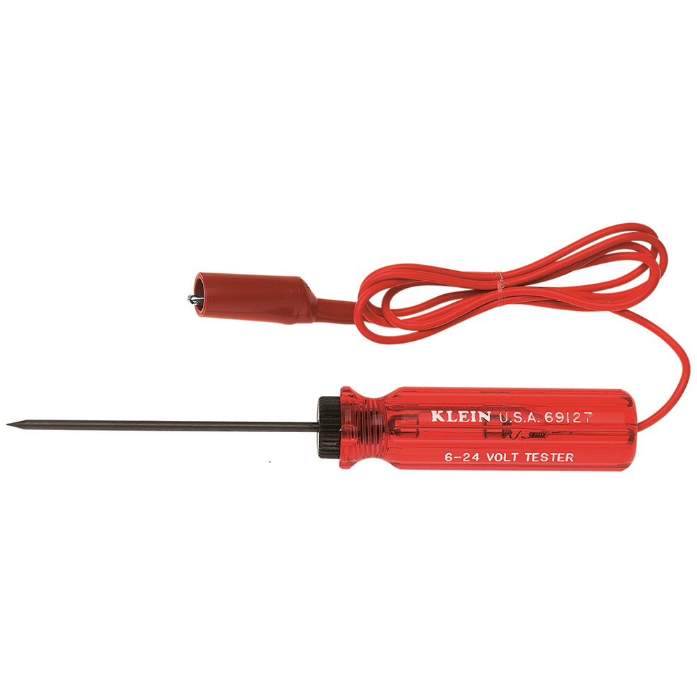Low-Voltage Tester, Device for checking live 6-24V, AC or DC circuits