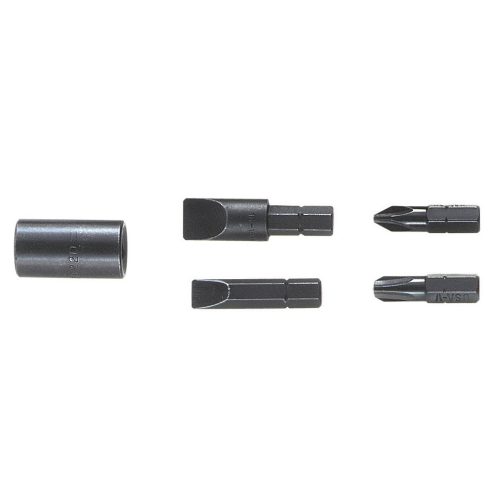 Screwdriver Bits for Impact Driver Set, Replacement set of screwdriver bits (5/16-Inch and 1/2-Inch regular slotted tip, #2 and # 4 Phillips-tip)