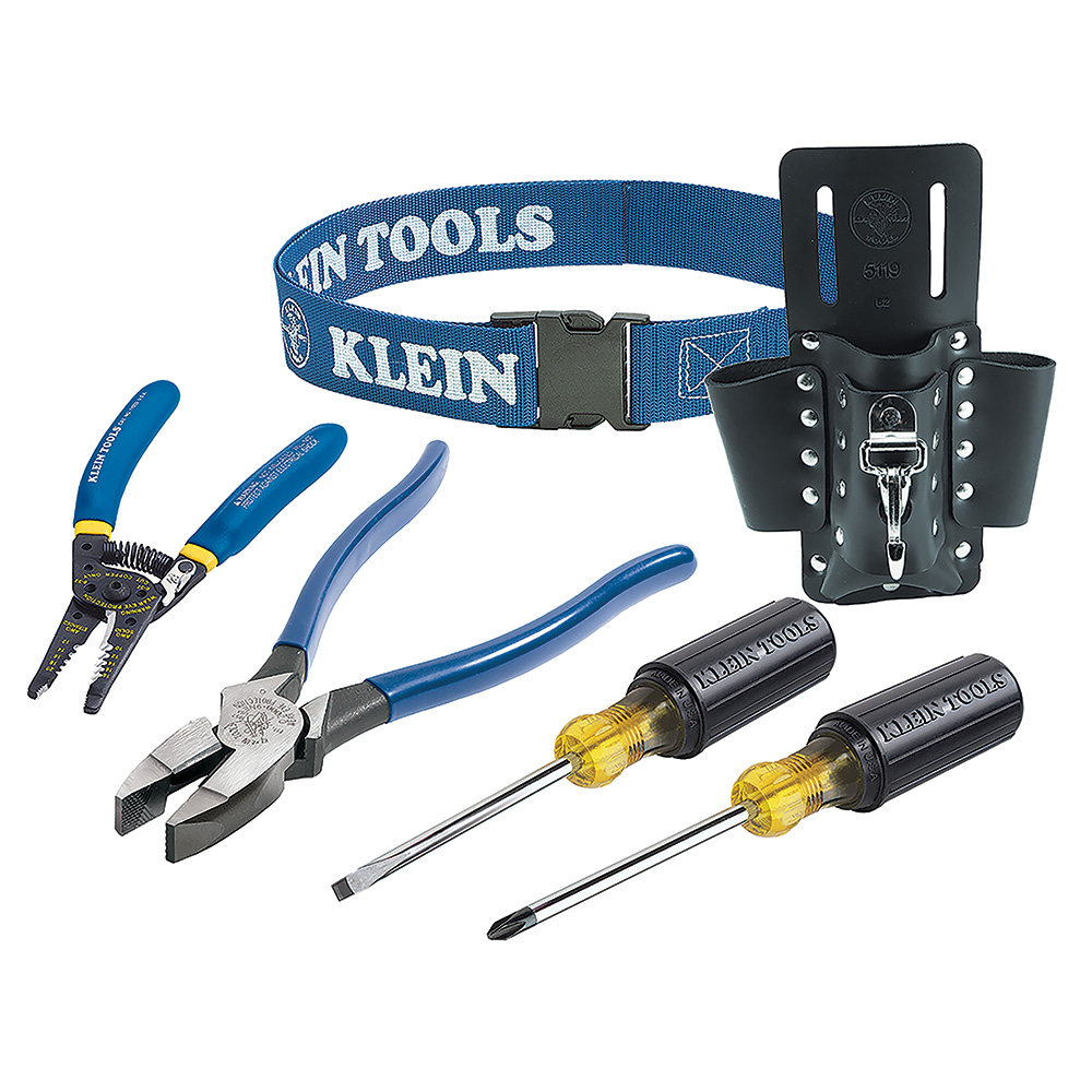 Tool Kit, 6-Piece, Klein Tools Trim-Out Tool Kit is a quick, portable solution for electricians on the go