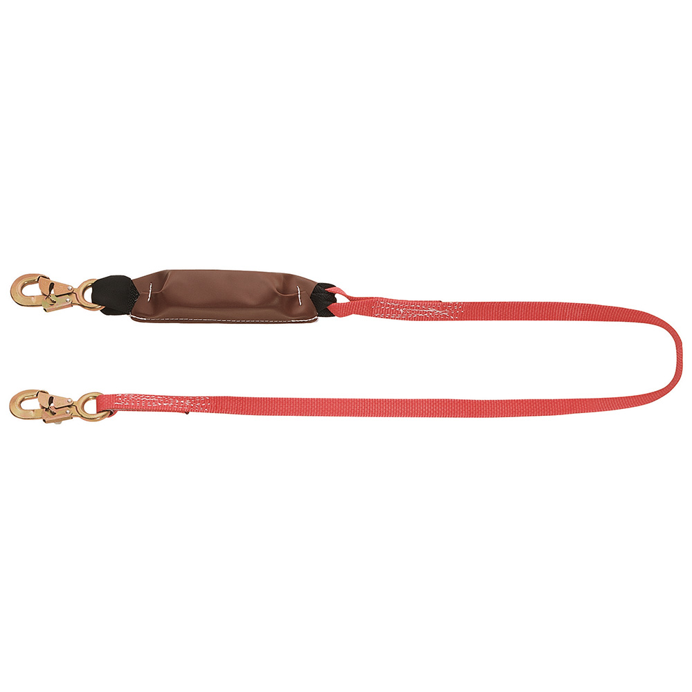 Deceleration Unit with Nylon-Webbing Lanyard, Equipped with two drop-forged steel, corrosion-resistant Klein-Lok locking snap-hooks with 11/16-Inch (17 mm) throat opening
