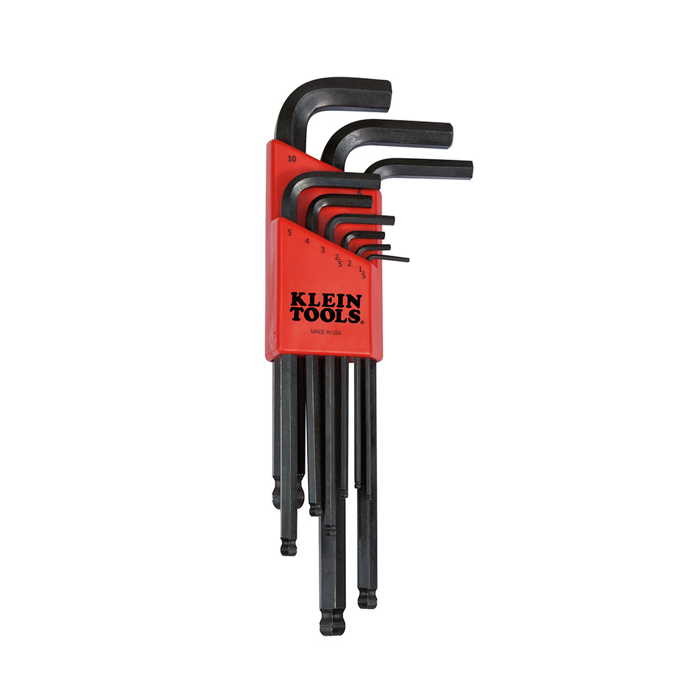 L Style Ball End Hex Key Caddy Set Metric 9-Piece, L-style hex keys in convenient caddy sets