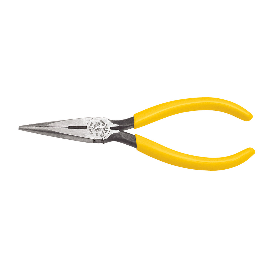 Pliers, Needle Nose Side-Cutters, 6-Inch, Needle Nose Pliers with induction hardened cutting knives for long life