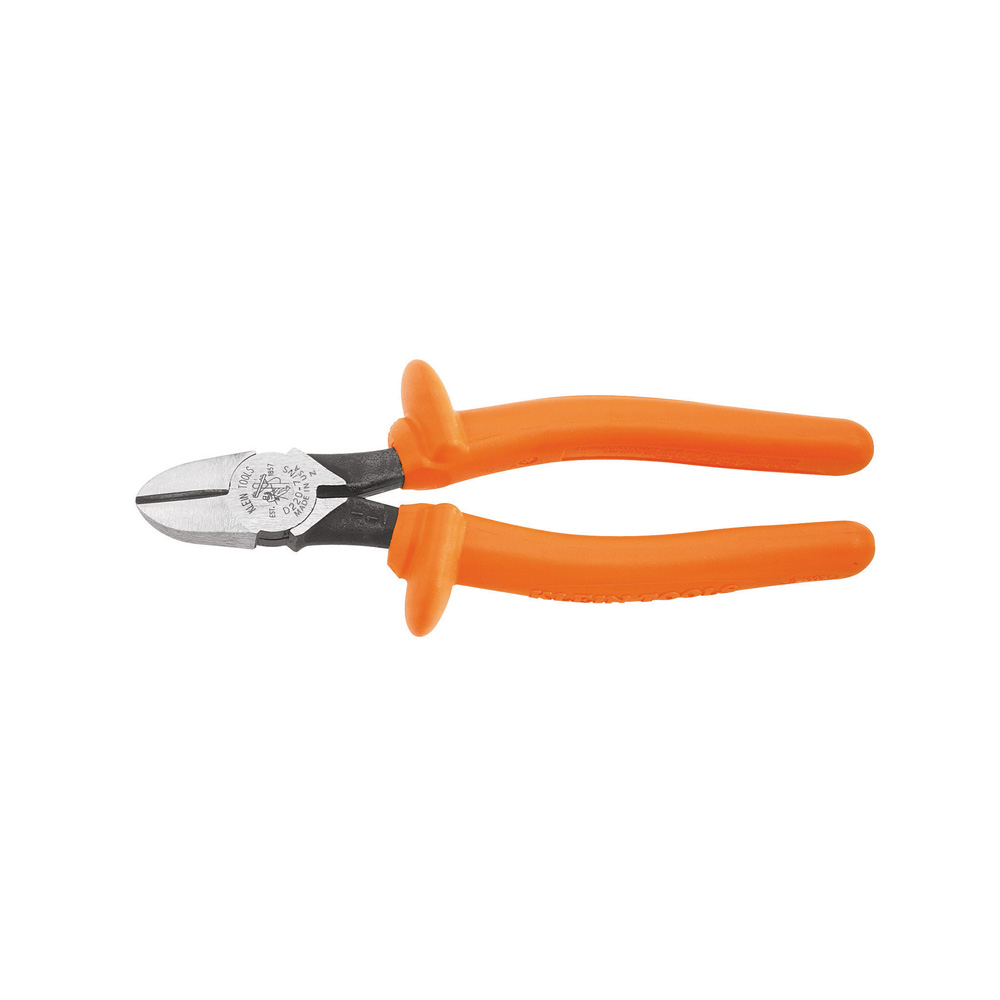 Diagonal Cutting Pliers, Insulated, Heavy-Duty, 7-Inch, Pliers with grips made of durable molded insulation meet or exceed ASTM F1505-16 and IEC 60900:2018 standards for insulated tools