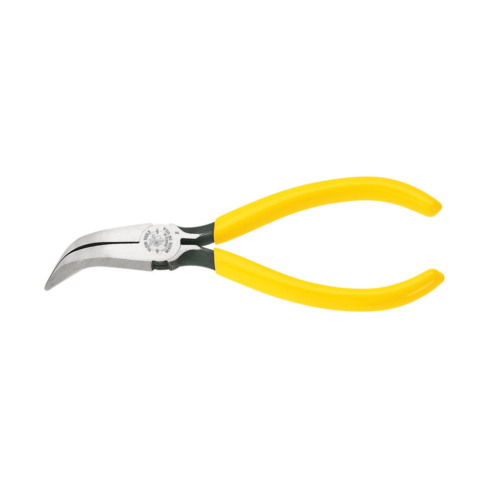 Pliers, Curved Needle Nose Pliers, 6-1/2-Inch, Pliers have 70-Degree bent nose for maximum work visibility in confined areas