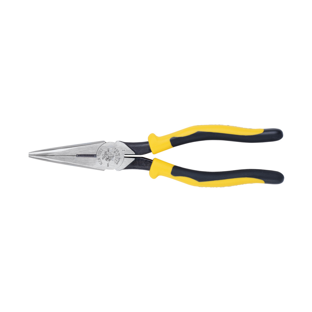 Pliers, Needle Nose Side-Cutters, 8-Inch, Needle nose plier with heavier design for greater cutting power