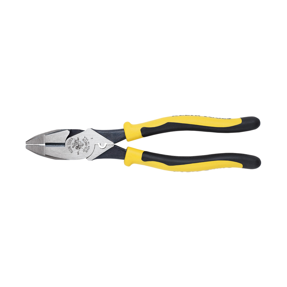 Journeyman™ Pliers Connector Crimp Side Cut 9-Inch, Pliers with crimping die behind hinge for superior leverage crimping non-insulated connectors, lugs and terminals
