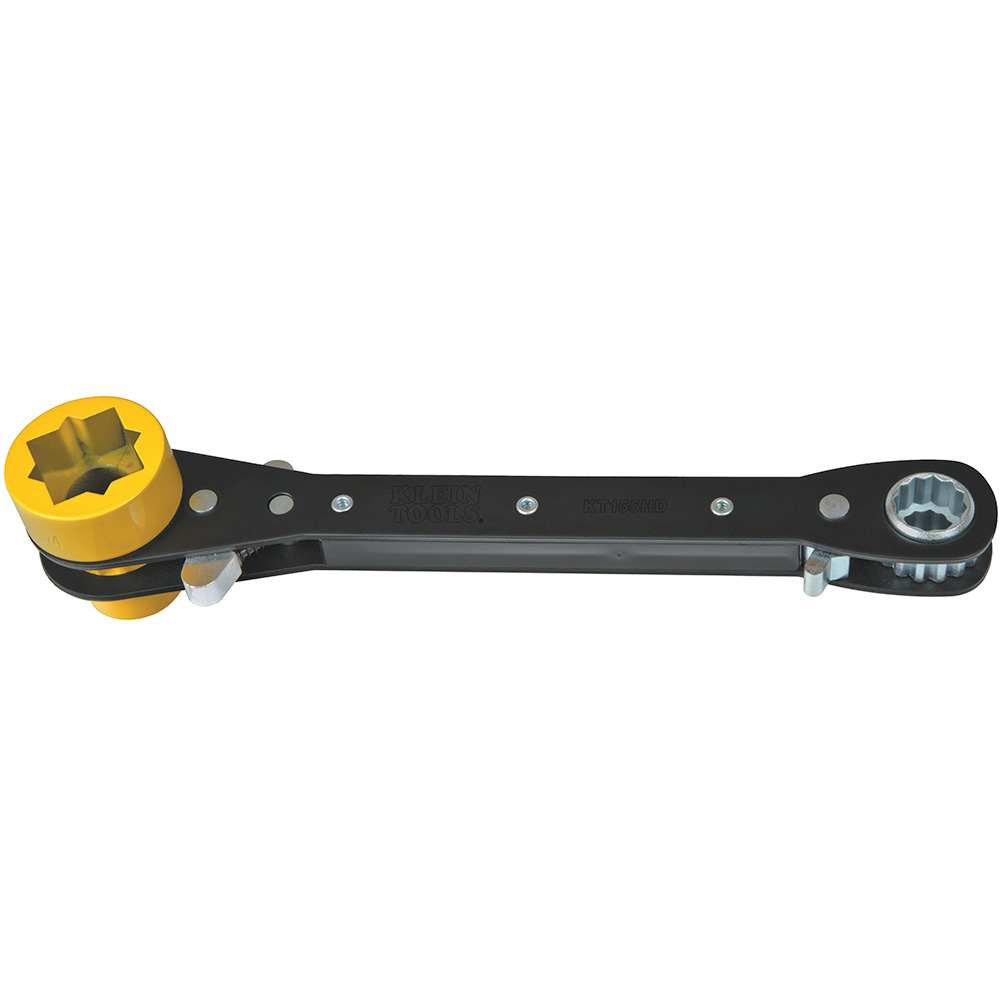 6-in-1 Lineman's Ratcheting Wrench, Heavy-Duty, Ratcheting Wrench features six sizes in one tool (6-in-1)