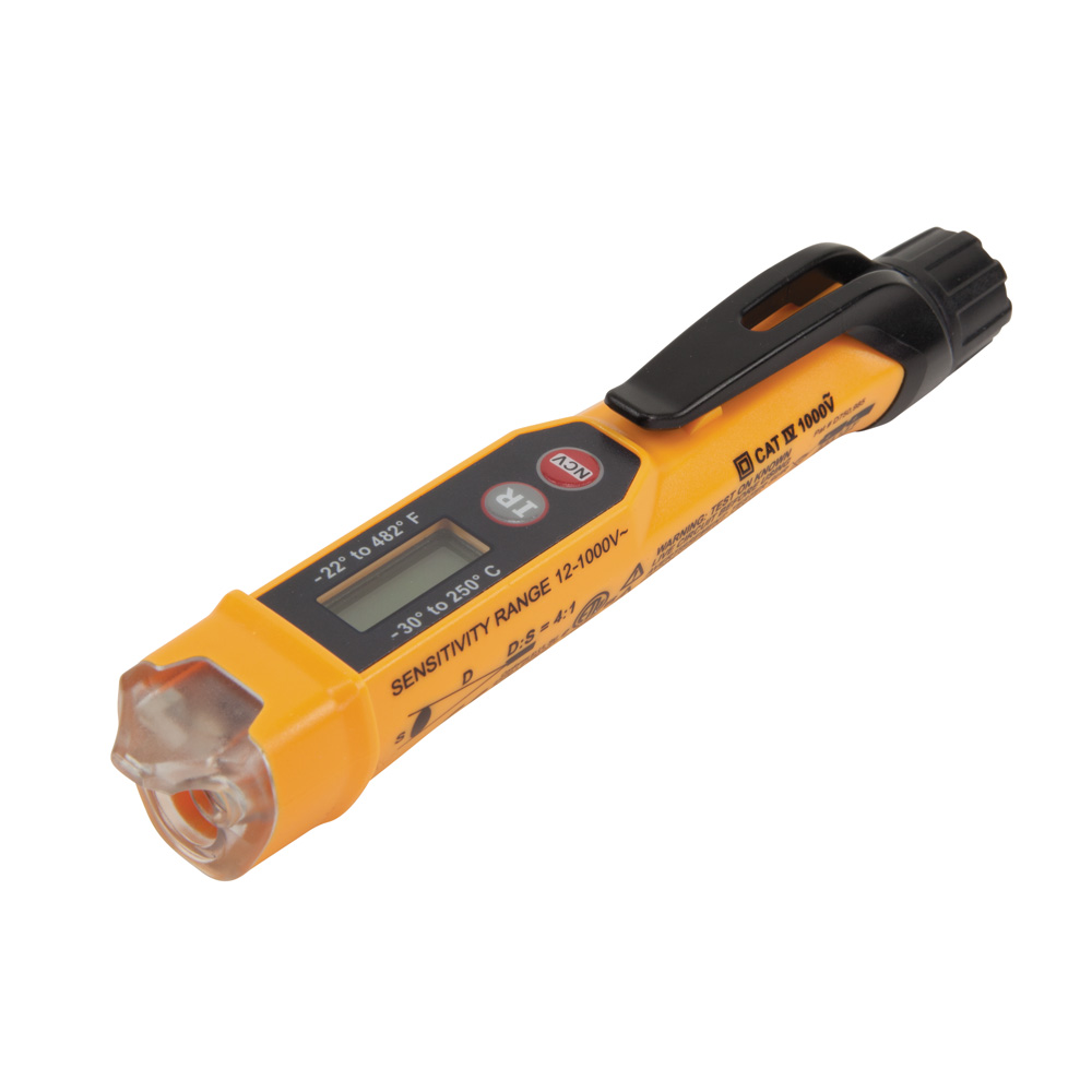 Non-Contact Voltage Tester Pen, 12-1000 AC V with Infrared Thermometer, Voltage Tester designed specifically for HVAC applications