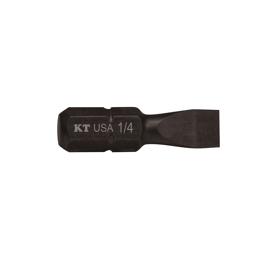 1/4-Inch Slotted Power Drivers 1-Inch Bit 5-Pack, Designed and constructed to withstand impact drills