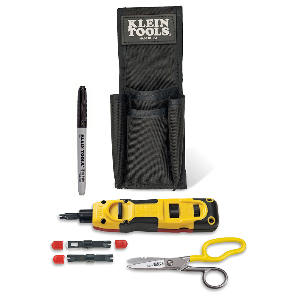 VDV027-813 092644581038 LAN Installer Starter Kit, Punchdown, Includes the tools needed to prepare and connect 66-type and 110-type punchdown terminal blocks