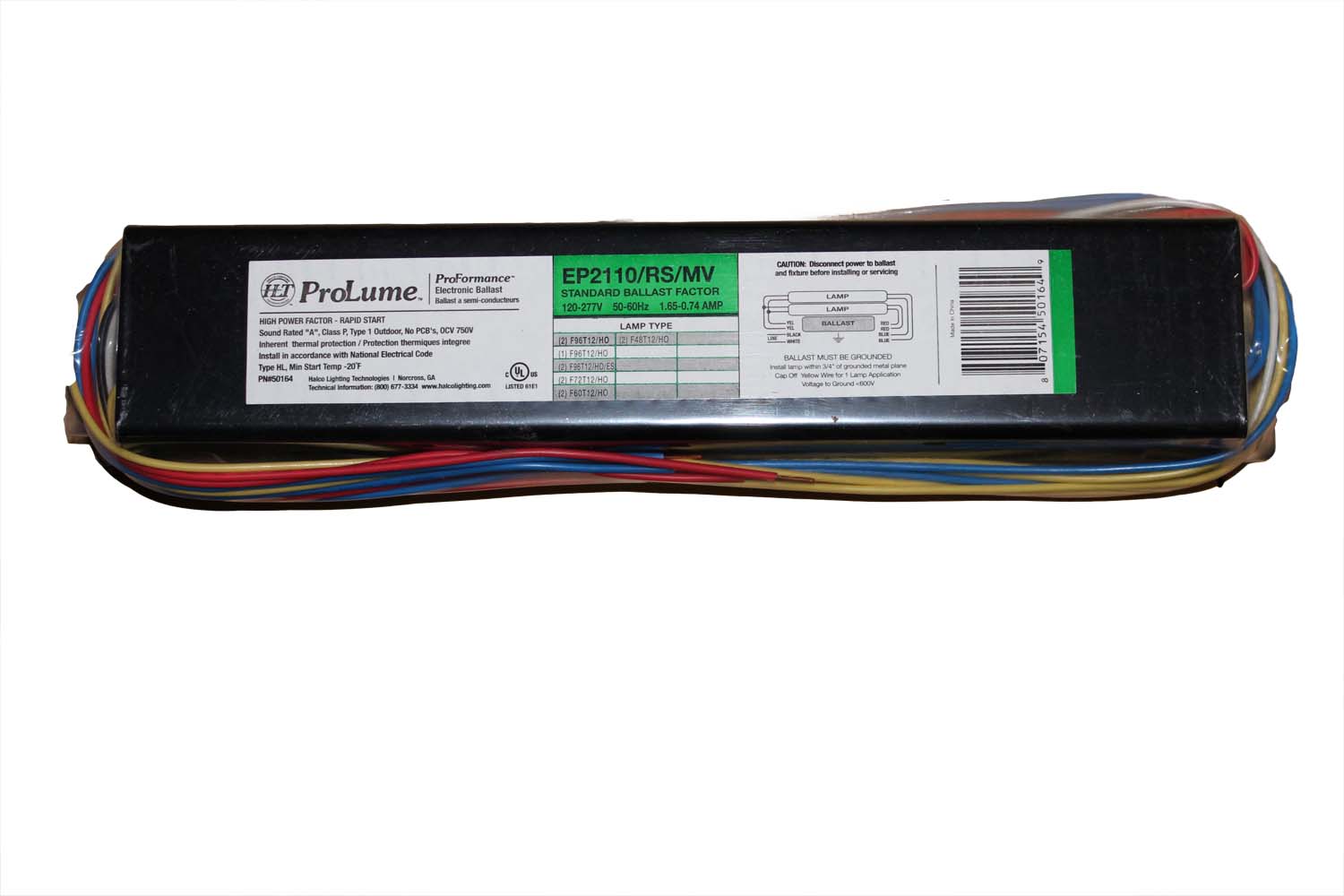 Product image for HALCO 50164 F96 T12 HO 2 LAMP ELEC