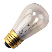 11W S14 CLEAR 130V INCAND