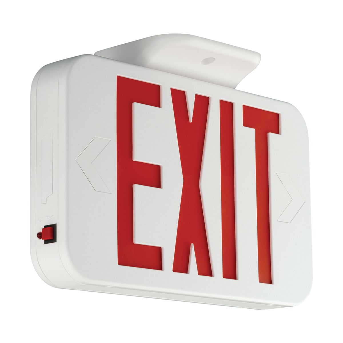 The Compass emergency exit sign offers quality and value with a compact and attractive LED based emergency exit sign with green letters. The white housing is made of high impact, UL flame rated thermoplastic. Snap together canopy, housing and removable chevrons for quick and easy installation. The CEG can be applied in stair-wells, hallways, offices and other commercial applications.