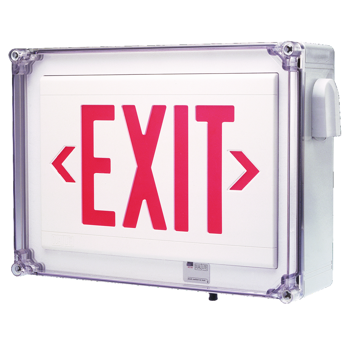 Product image for DUAL LN4XRW SIGN EXIT LED AC RED UL