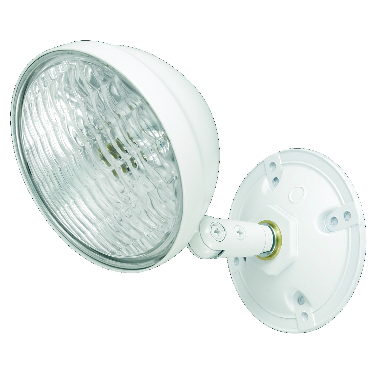 Product image for Hubbell Lighting OMSSW0605 6 Volt 5 W White Single Remote Head with Mounting Plate