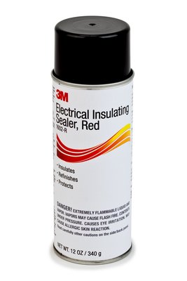 3M™ Electrical Insulating Sealers 1601-C (clear) and 1602-R (red) are electrical grade, fast drying sealers and insulators. They come in a pressurized can and help to protect surfaces from weather, moisture, corrosion, oil, alkalis and acids.