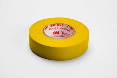 3M Temflex Electrical Tape 1700C is a 7 mil thick, general purpose, vinyl electrical tape. This flame retardant tape is designed for protective jacketing and harnessing. This tape is 600V rated and withstands a temperature range of 32 to 176 F (0 to 80 C).