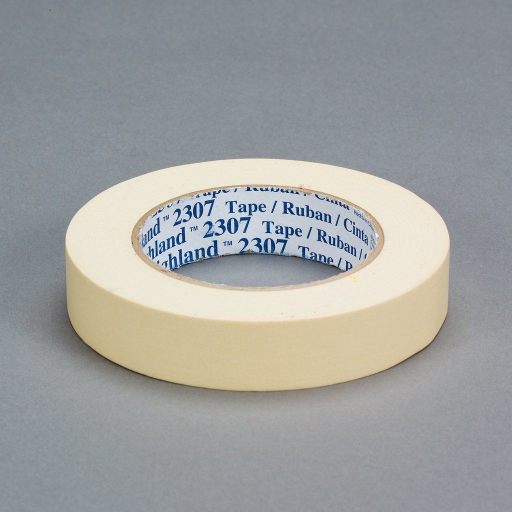 3M™ Masking Tape 2307 was formulated for general use, with a broad tack that will adhere to a variety of surfaces. The rubber adhesive sticks instantly with moderate strength. The crepe paper backing conforms over irregular surfaces and around corner...